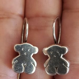 Tous Sweet Dolls Silver Earrings; Pre-loved.